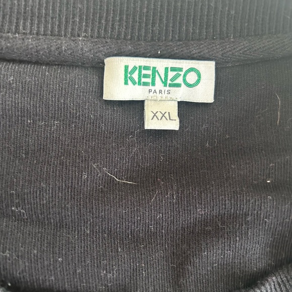 Kenzo Paris 'Year of The Dragon' Black Tiger Sweatshirt - XXL - Vintage 2020 - Picture 10 of 16